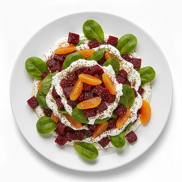 Citrus Beetroot With Zaatar Labneh Salad